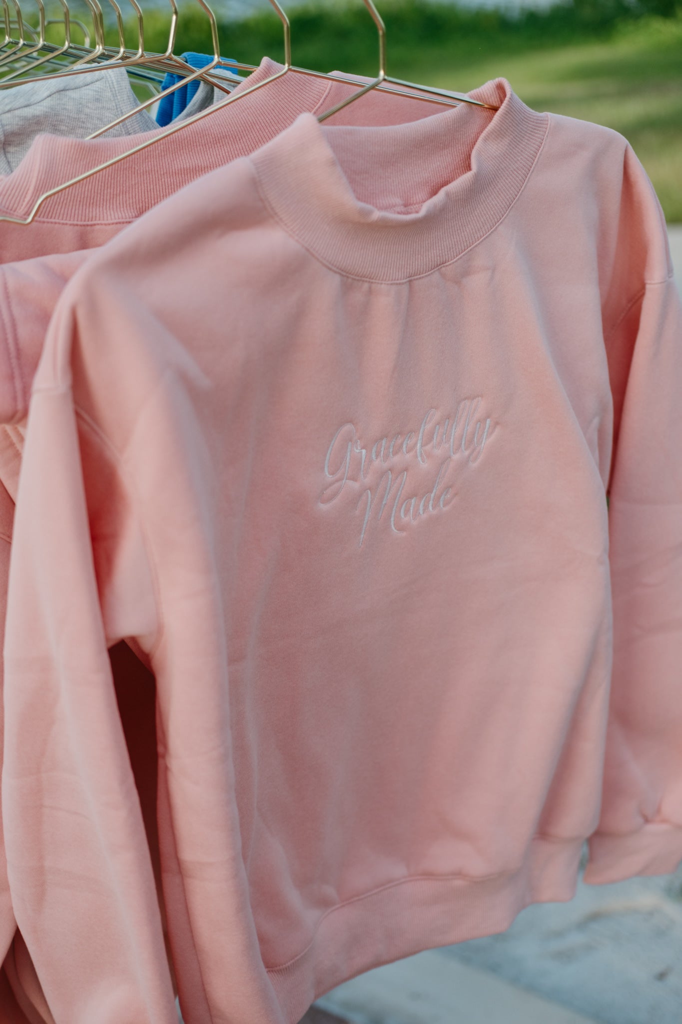 Gracefully Made Mockneck Sweatshirt & Sweatshort sets