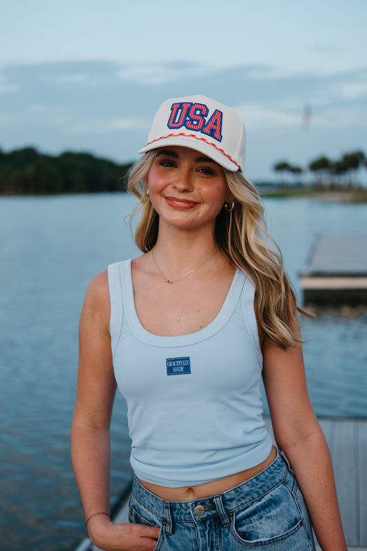 Gracefully Made Reversible Ribbed Tank Top