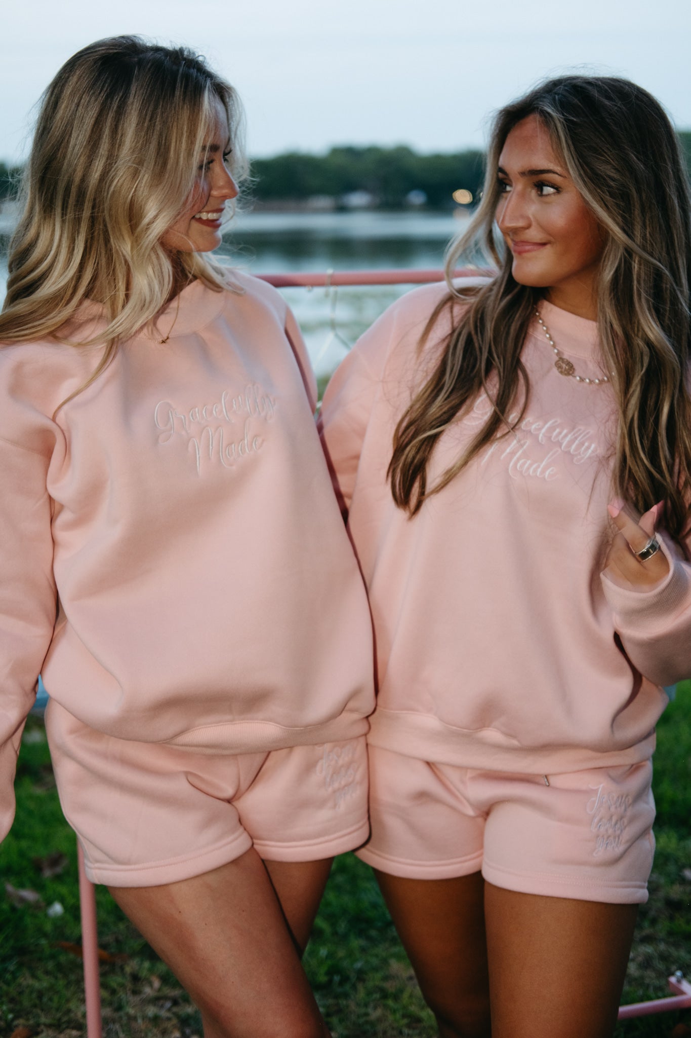 Gracefully Made Mockneck Sweatshirt & Sweatshort sets